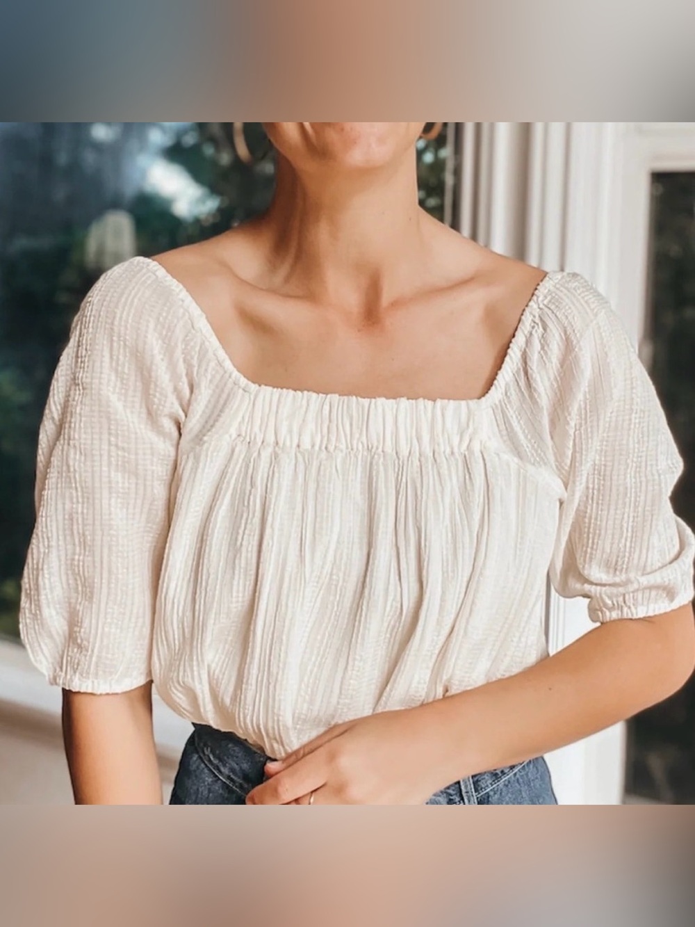 ABLE Amanda Swing Top in Antique White Small
